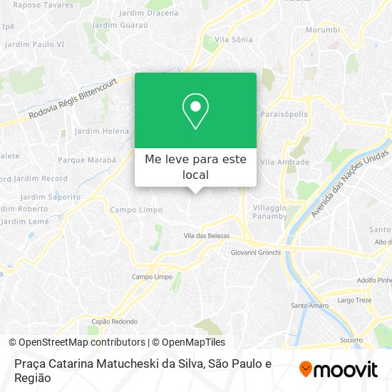 Praça Catarina Matucheski da Silva mapa