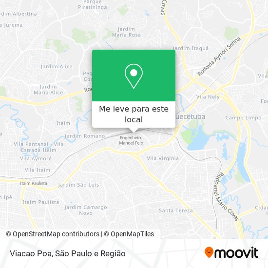 Viacao Poa mapa