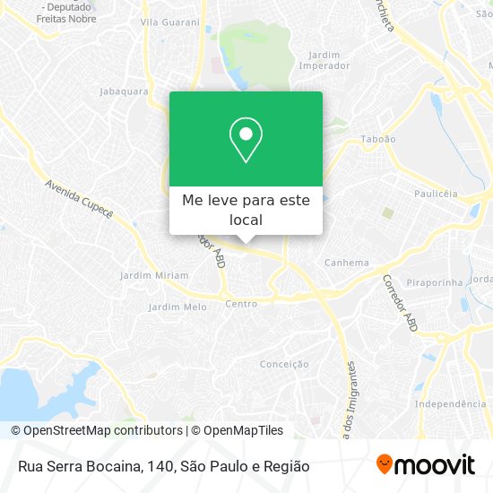 Rua Serra Bocaina, 140 mapa