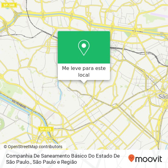 Companhia De Saneamento Básico Do Estado De São Paulo., Avenida Doutor Arnaldo, 2392 Perdizes São Paulo-SP 01255-090 mapa