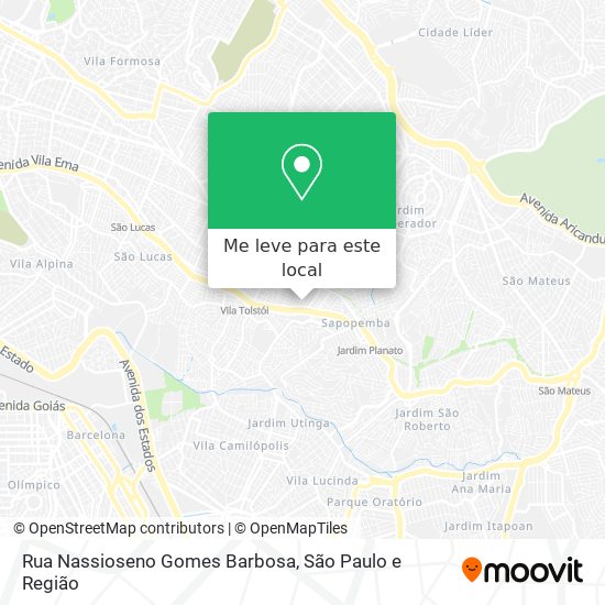 Rua Nassioseno Gomes Barbosa mapa