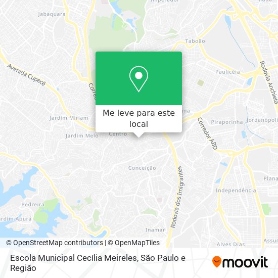 Escola Municipal Cecília Meireles mapa