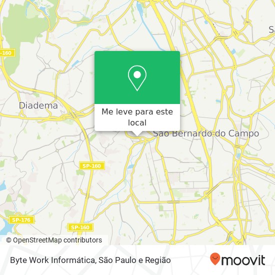 Byte Work Informática, Avenida Piraporinha, 1767 Piraporinha Diadema-SP 09950-000 mapa