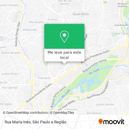 Rua Maria Inês mapa