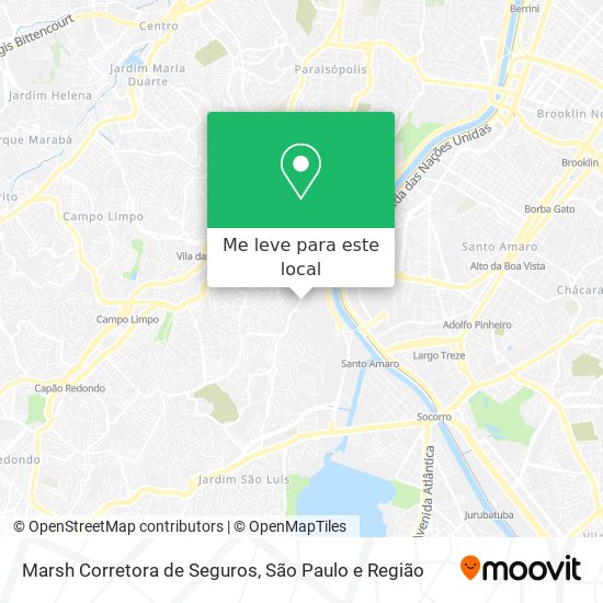 Marsh Corretora de Seguros mapa