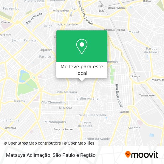 Matsuya Aclimação mapa