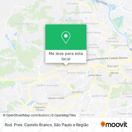 Rod. Pres. Castelo Branco mapa