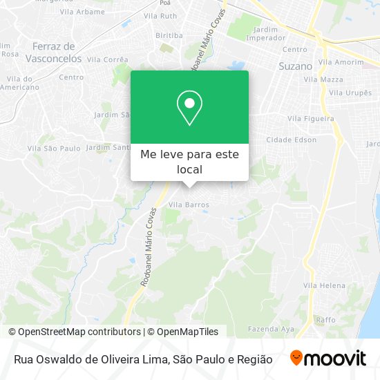 Rua Oswaldo de Oliveira Lima mapa