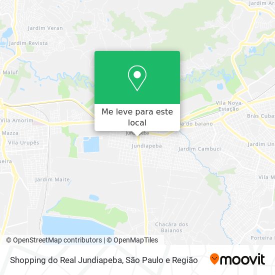Shopping do Real Jundiapeba mapa