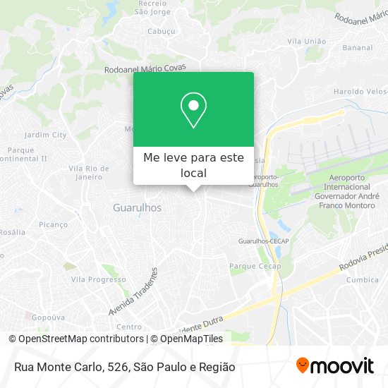 Rua Monte Carlo, 526 mapa