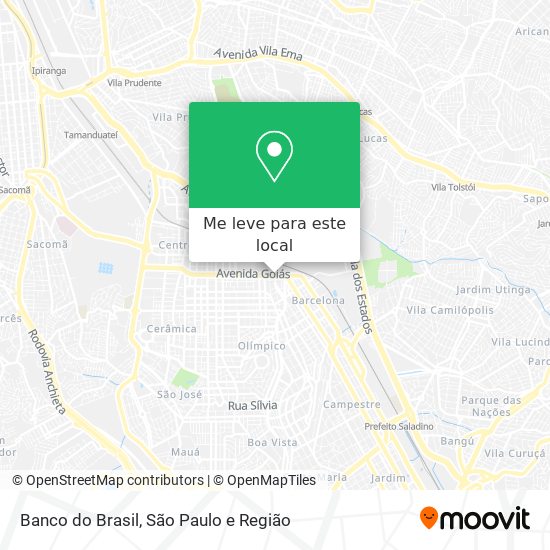 Banco do Brasil mapa