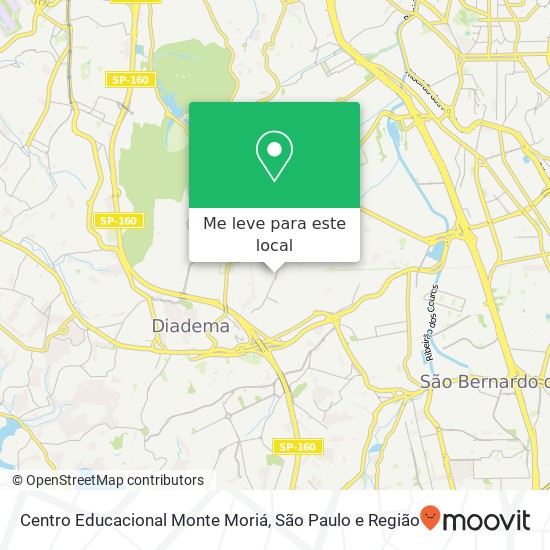 Centro Educacional Monte Moriá, Rua Santa Lúcia Taboão Diadema-SP 09941-100 mapa