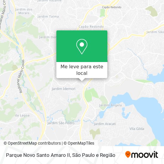 Parque Novo Santo Amaro II mapa