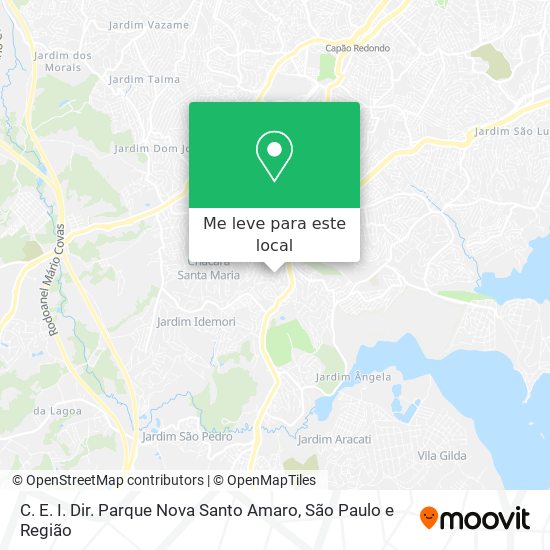 C. E. I. Dir. Parque Nova Santo Amaro mapa