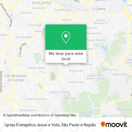 Igreja Evangelica Jesus e Vida mapa