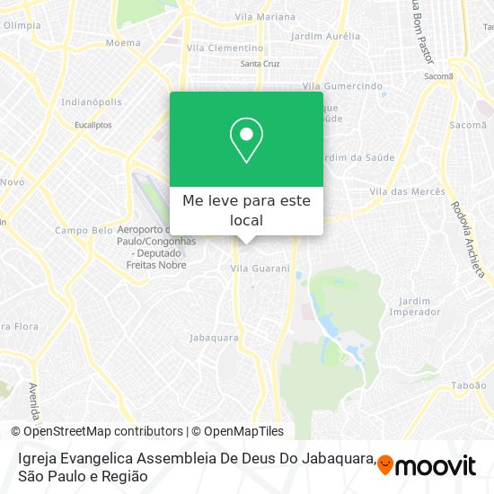 Igreja Evangelica Assembleia De Deus Do Jabaquara mapa