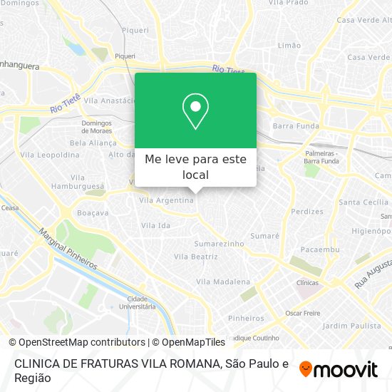 CLINICA DE FRATURAS VILA ROMANA mapa