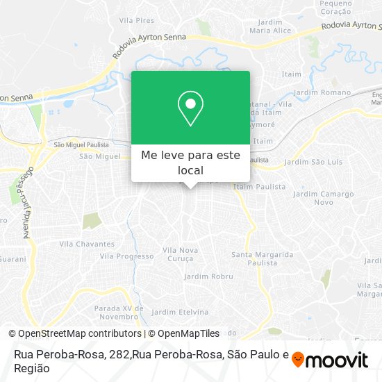 Rua Peroba-Rosa, 282,Rua Peroba-Rosa mapa