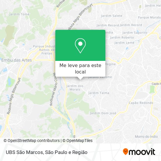 UBS São Marcos mapa