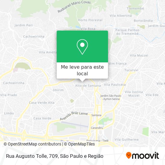 Rua Augusto Tolle, 709 mapa