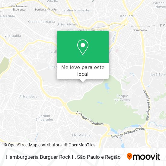 Hamburgueria Burguer Rock II mapa