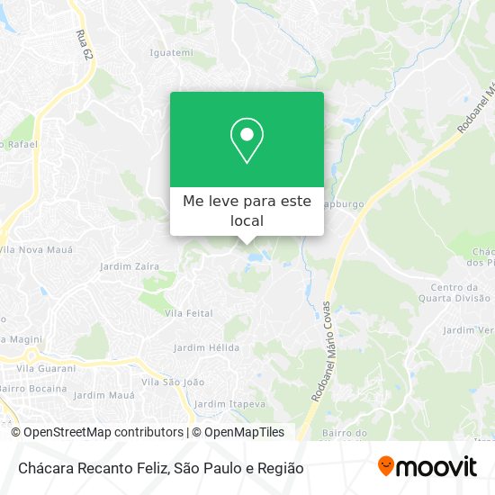 Chácara Recanto Feliz mapa