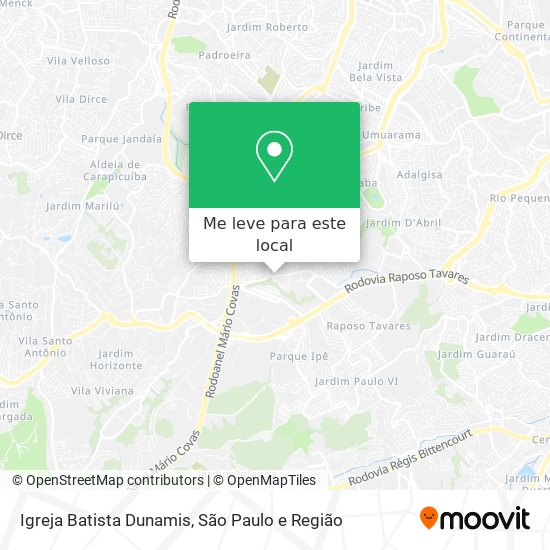 Igreja Batista Dunamis mapa
