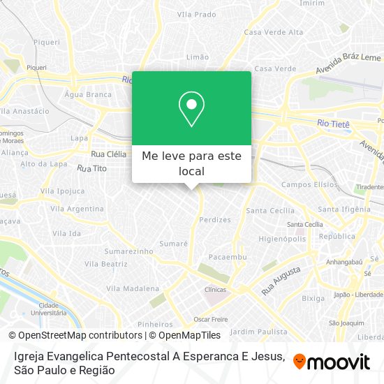 Igreja Evangelica Pentecostal A Esperanca E Jesus mapa