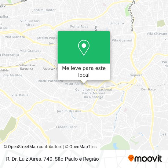 R. Dr. Luiz Aires, 740 mapa