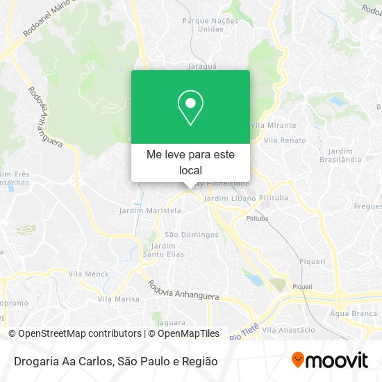Drogaria Aa Carlos mapa