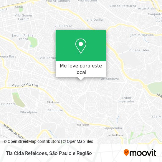 Tia Cida Refeicoes mapa