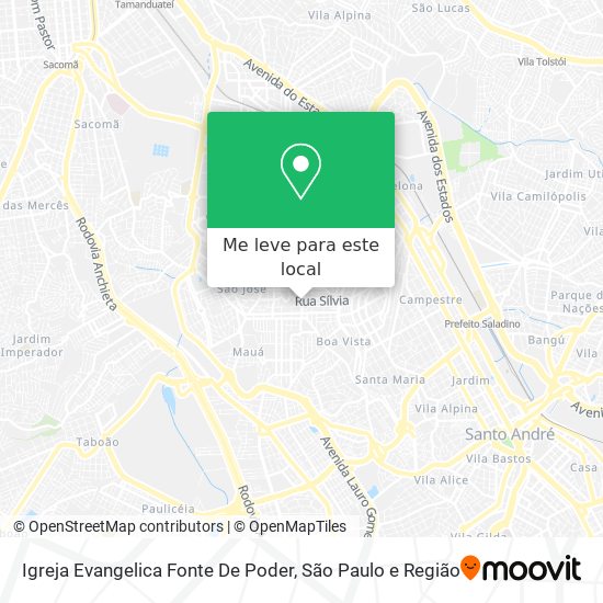 Igreja Evangelica Fonte De Poder mapa