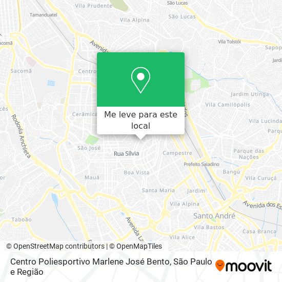 Centro Poliesportivo Marlene José Bento mapa