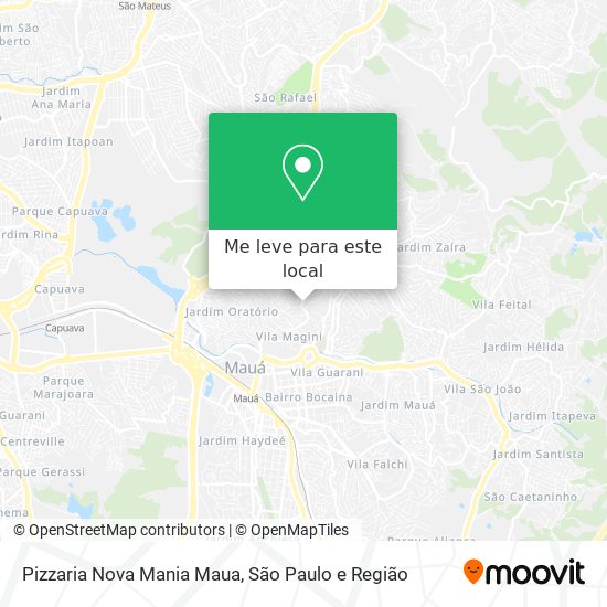 Pizzaria Nova Mania Maua mapa