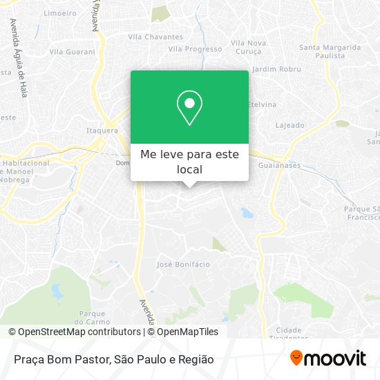Praça Bom Pastor mapa