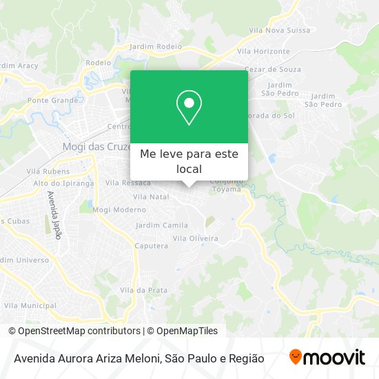 Avenida Aurora Ariza Meloni mapa