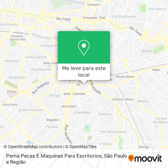 Pema Pecas E Maquinas Para Escritorios mapa