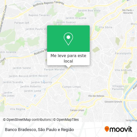 Banco Bradesco mapa