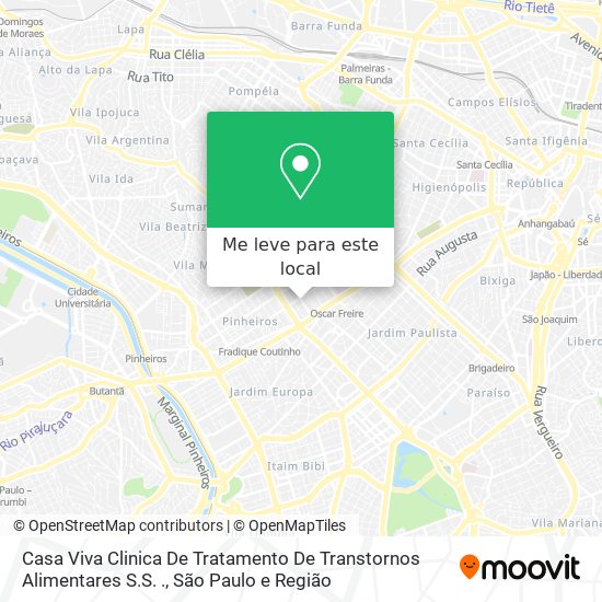 Casa Viva Clinica De Tratamento De Transtornos Alimentares S.S. . mapa