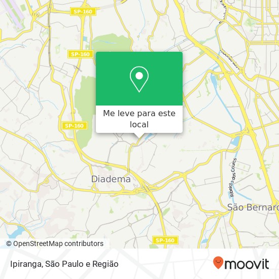 Ipiranga, Avenida Prestes Maia Taboão Diadema-SP 09930-270 mapa