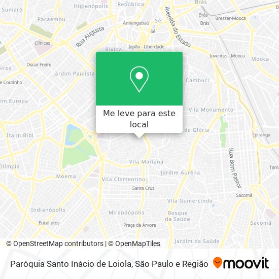 Paróquia Santo Inácio de Loiola mapa