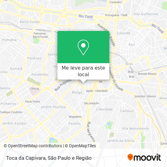Toca da Capivara mapa