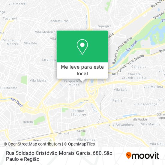Rua Soldado Cristóvão Morais Garcia, 680 mapa