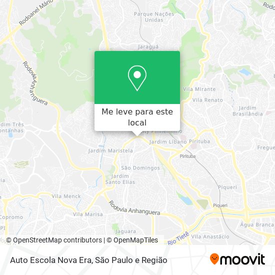 Auto Escola Nova Era mapa