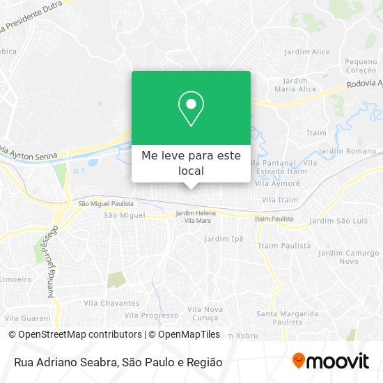 Rua Adriano Seabra mapa