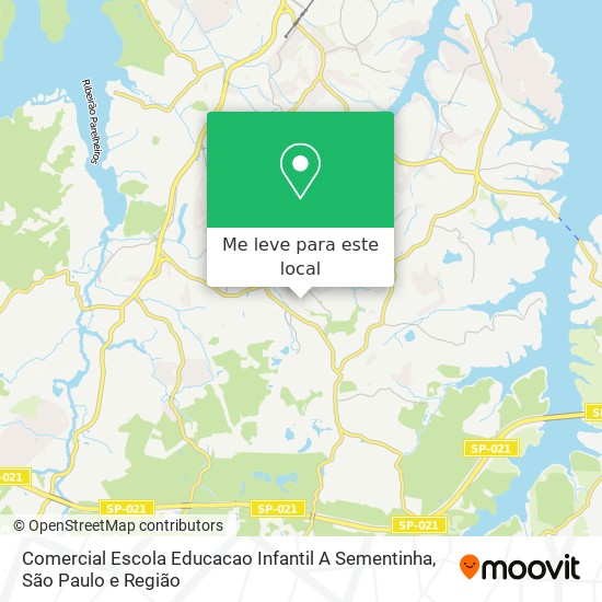 Comercial Escola Educacao Infantil A Sementinha mapa