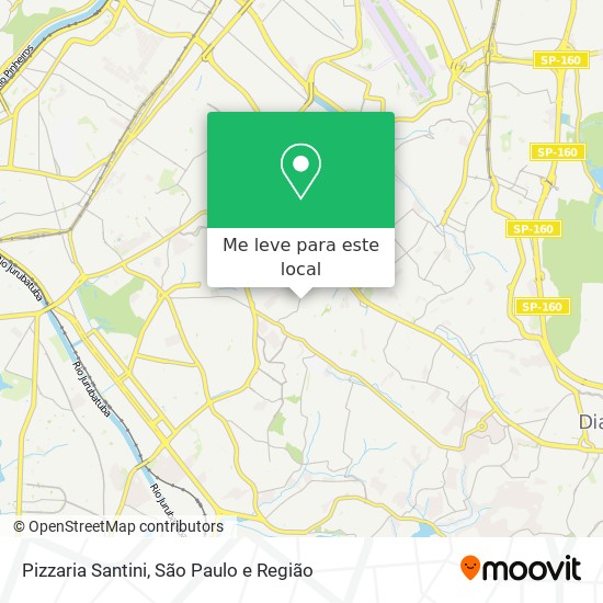 Pizzaria Santini mapa