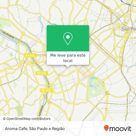 Aroma Cafe, Praça das Nações Unidas Pinheiros São Paulo-SP 01446-010 mapa