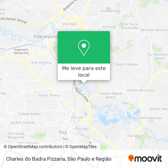 Charles do Badra Pizzaria mapa