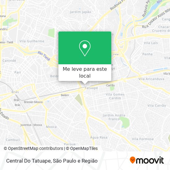 Central Do Tatuape mapa